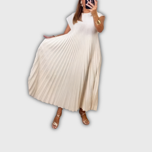 KHLEO | Sophisticated Pleated Dress