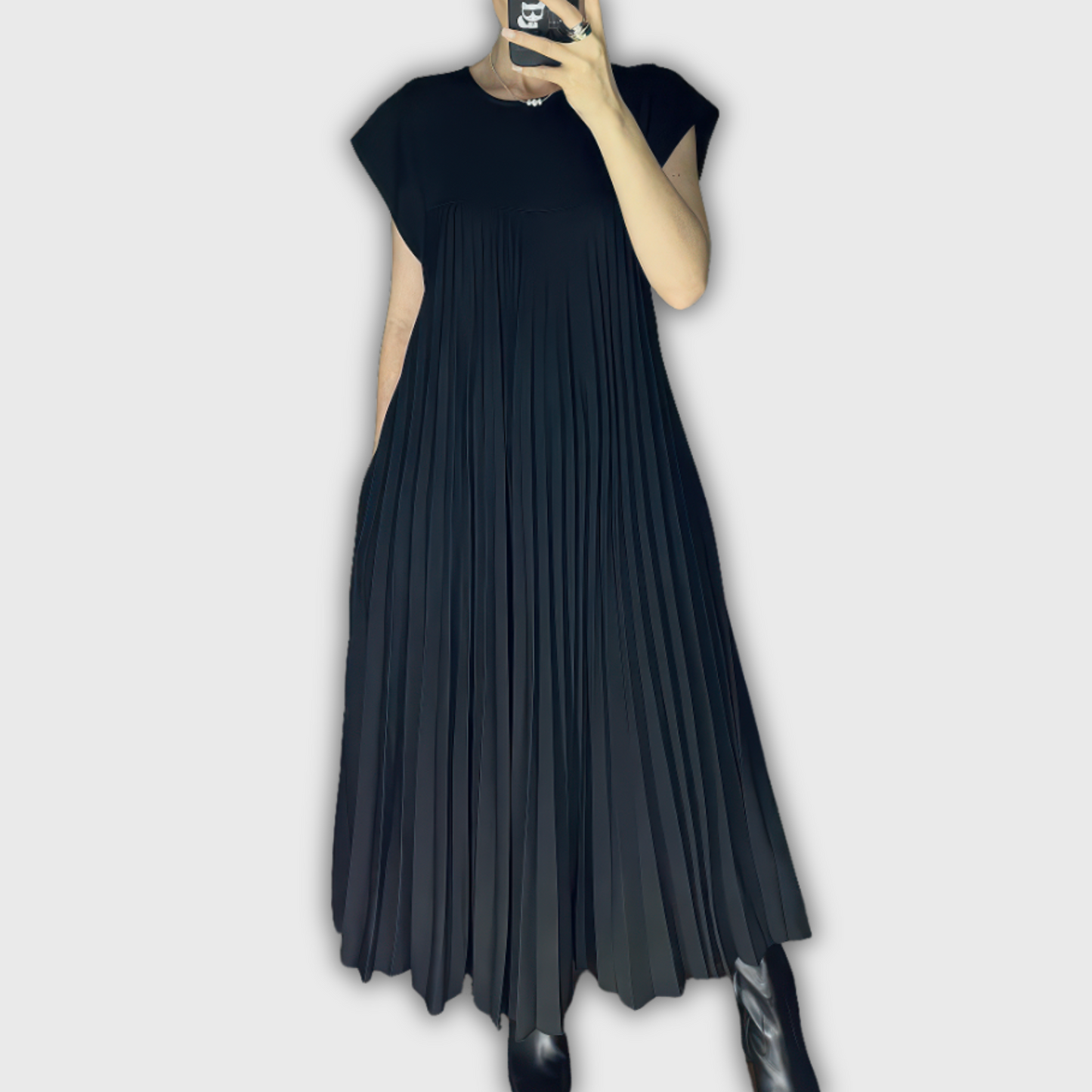 KHLEO | Sophisticated Pleated Dress