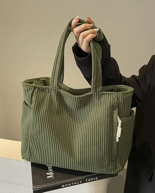 EVIN | Corduroy Fashion Carrier Bag