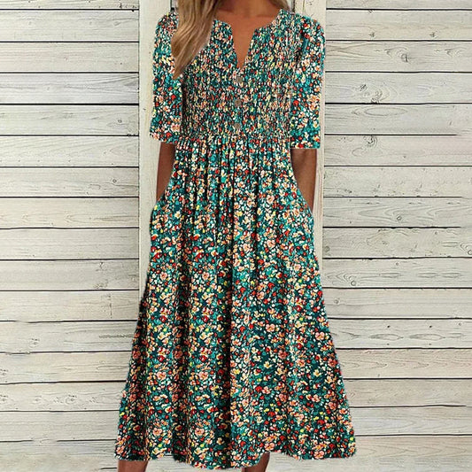 CLARA | Retro Floral Dress