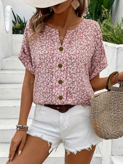 JELENA | Chic Floral Summer Blouse
