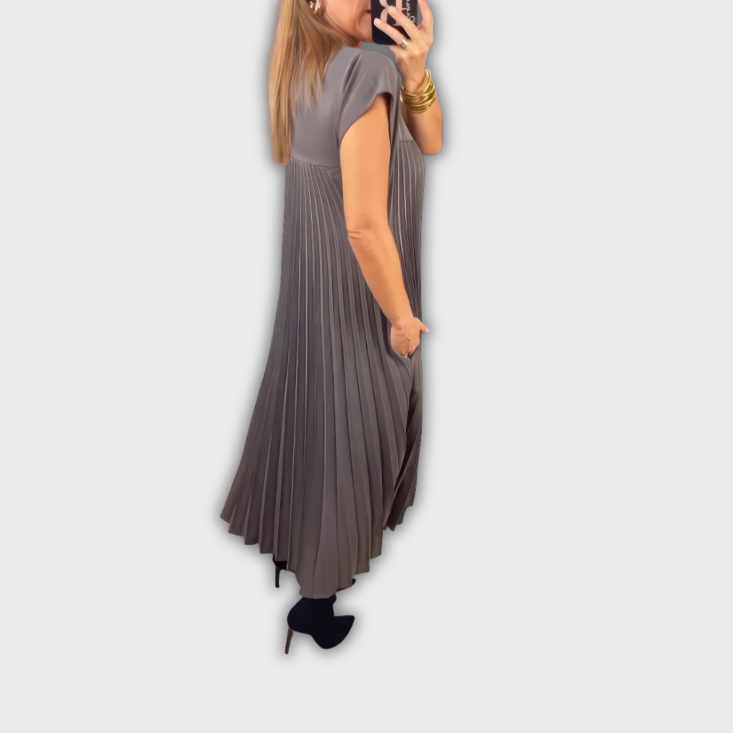 KHLEO | Sophisticated Pleated Dress
