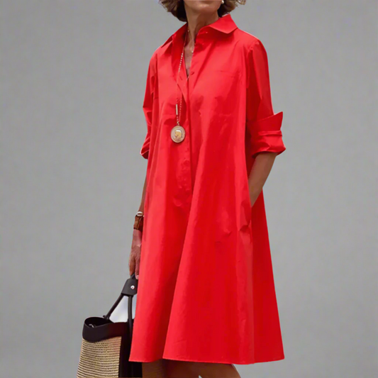 SANDRINE | Chic Casual Polo Dress