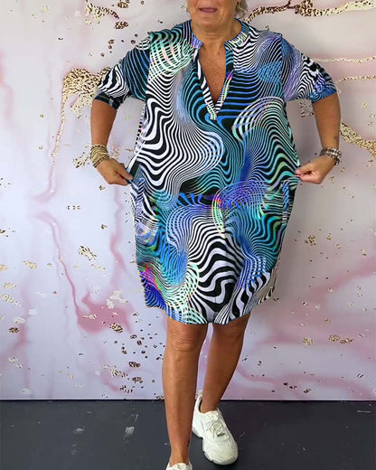 BERNICE | V-Neck Dress in Vibrant Colors