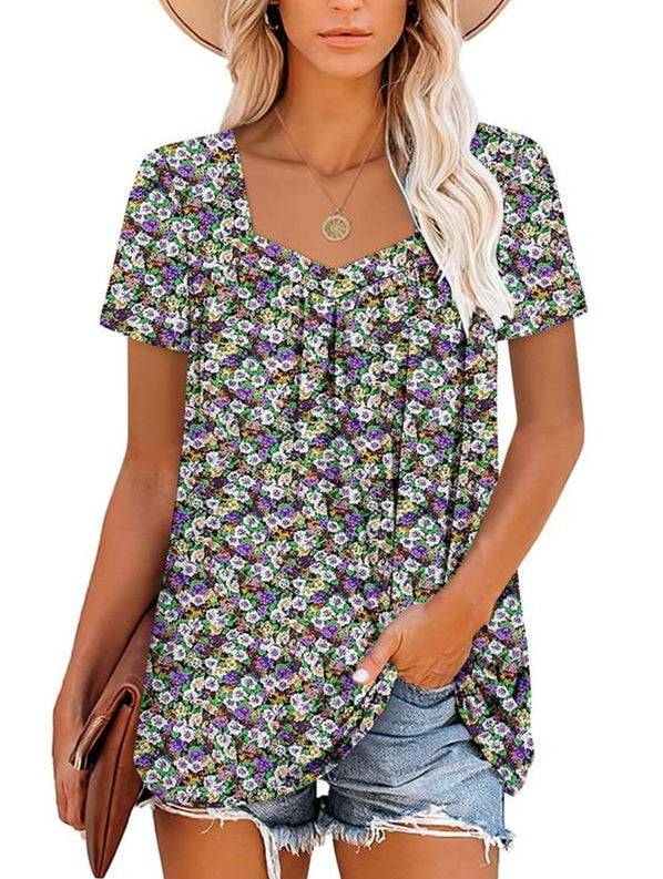 VIRENA | Breezy Floral Summer Top