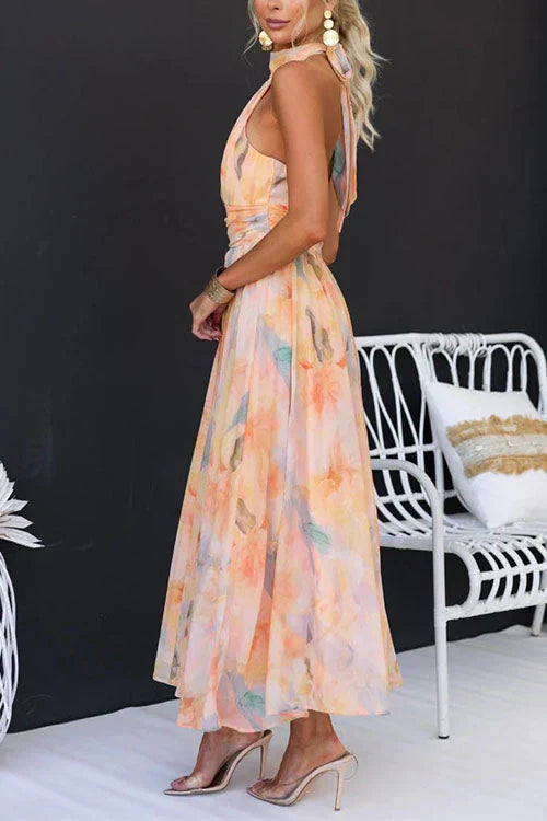 Elegant Colorful Sari Dress