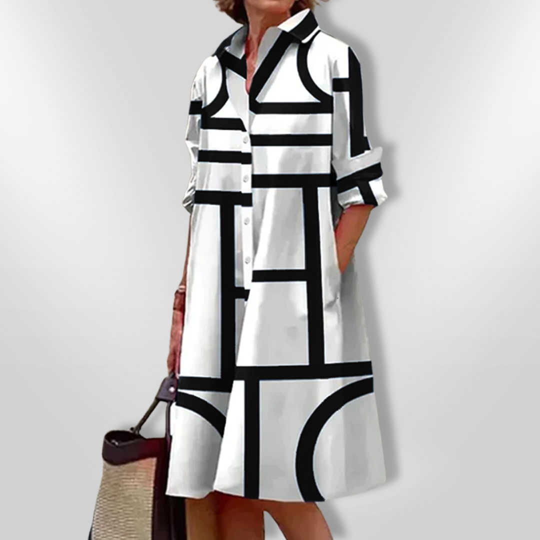 CALIS | Stylish Patterned Elegant Dress
