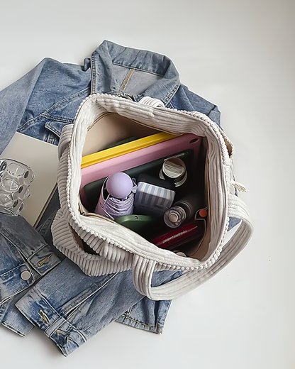 EVIN | Corduroy Fashion Carrier Bag