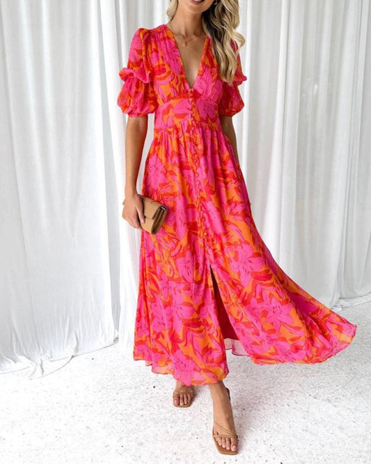 EMMA | CHIC MULTI-COLORED DRESS