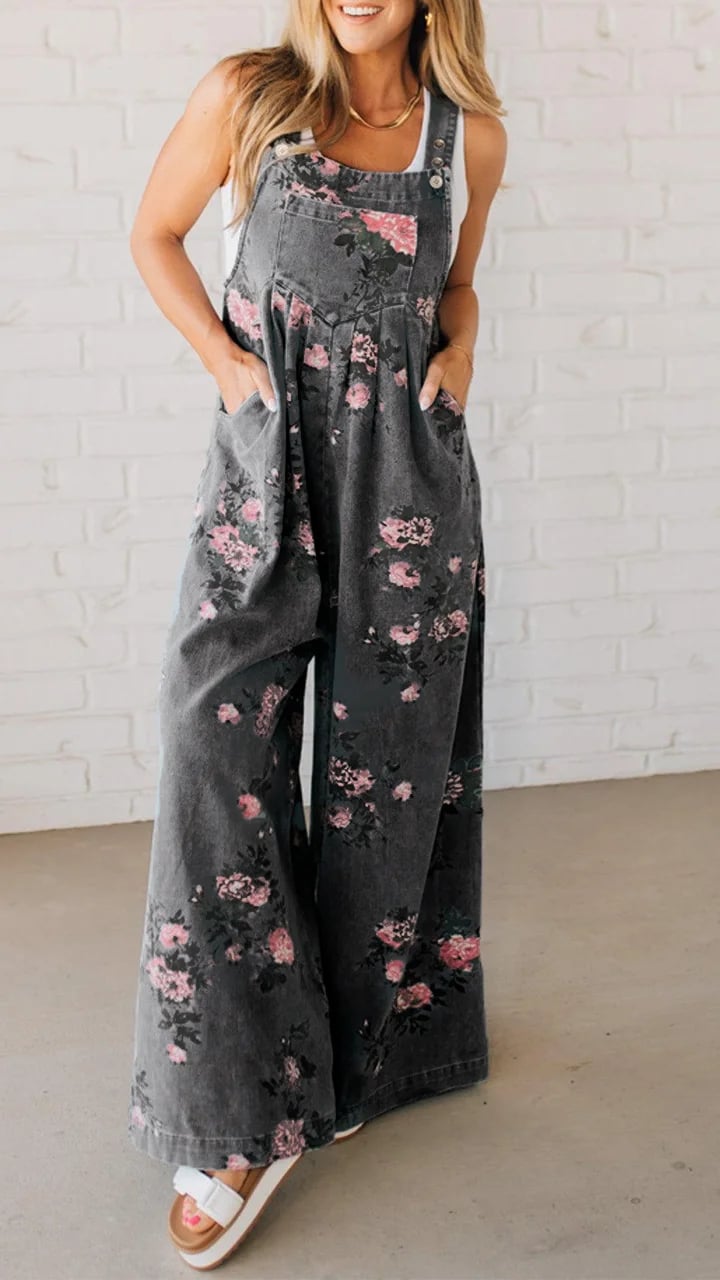 DAPHNE | PLAYFUL PRINT WOMEN'S SUMMER DUNGAREES
