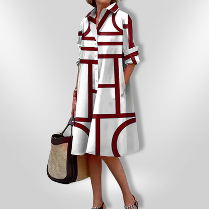 CALIS | Stylish Patterned Elegant Dress