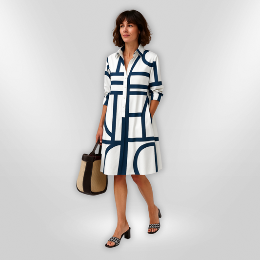 CALIS | Stylish Patterned Elegant Dress