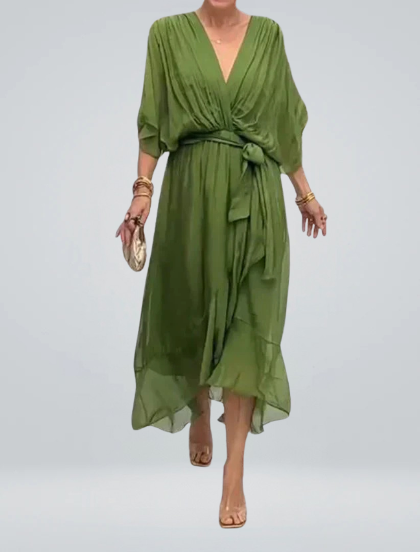 DORI | Breezy V-Neck Flowy Dress