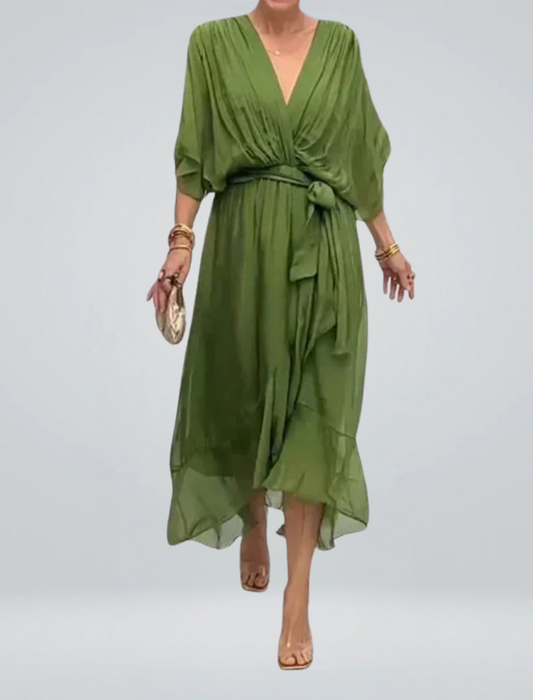 DORI | Breezy V-Neck Flowy Dress