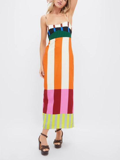 ESTELLE | LONG MULTI-COLOR DRESS
