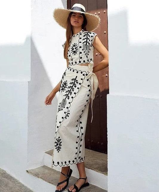 YASMINE | Printed Two-Piece Set