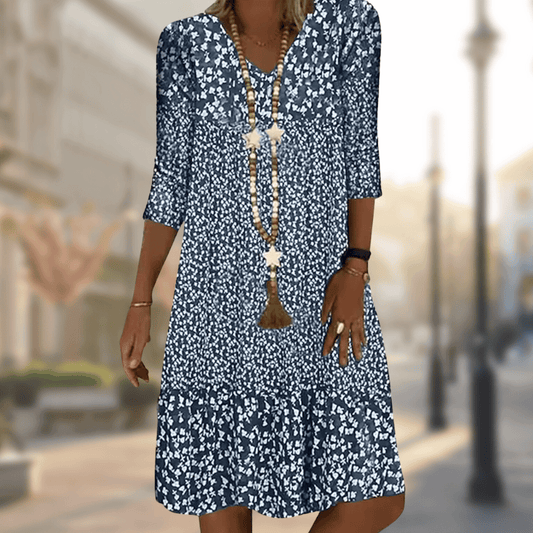 NINA | Chic Printed Elegance Dress