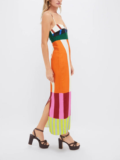 ESTELLE | LONG MULTI-COLOR DRESS