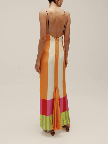 ESTELLE | LONG MULTI-COLOR DRESS