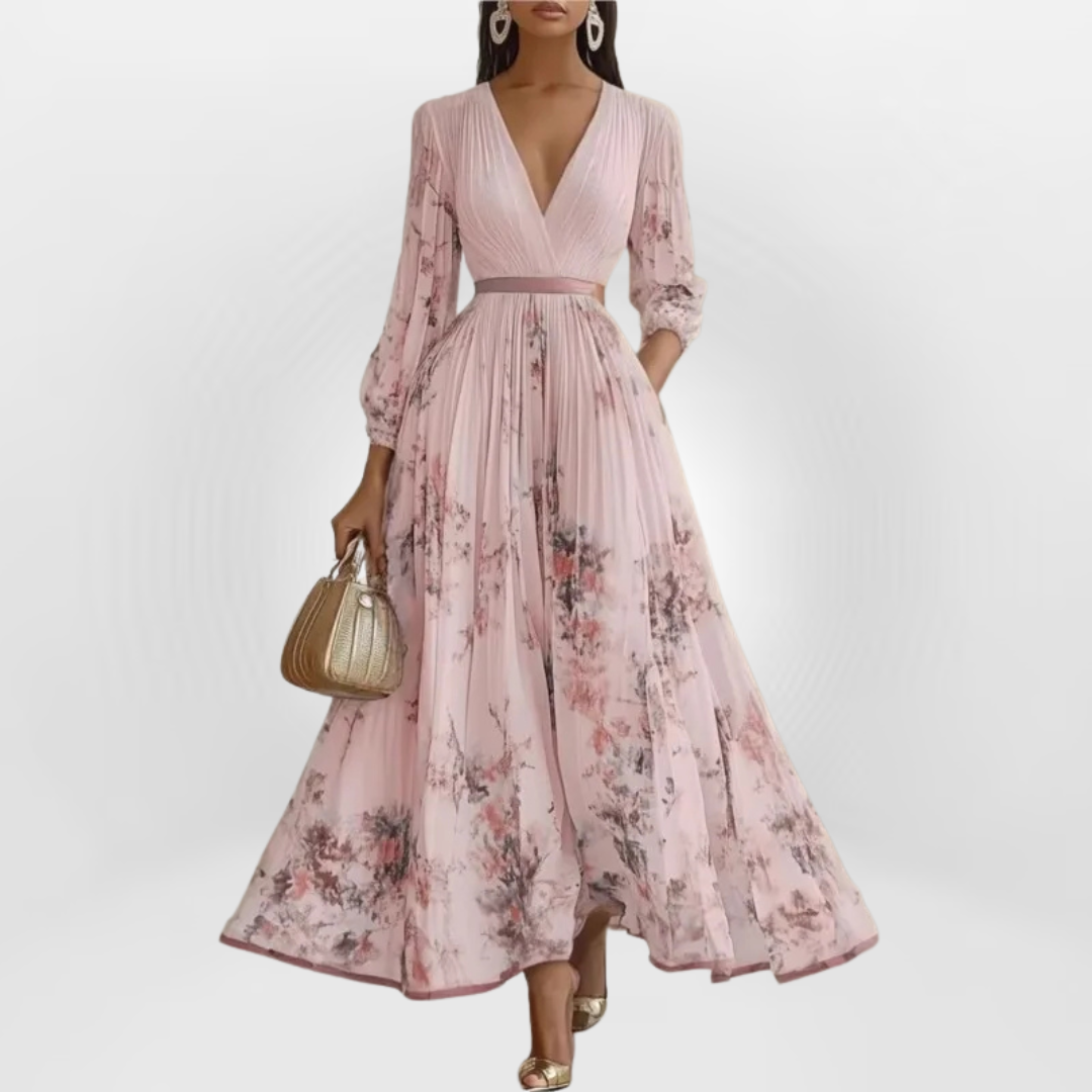 ESMERALDA | FLOWER EMBRACE MAXI DRESS