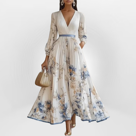 ESMERALDA | FLOWER EMBRACE MAXI DRESS