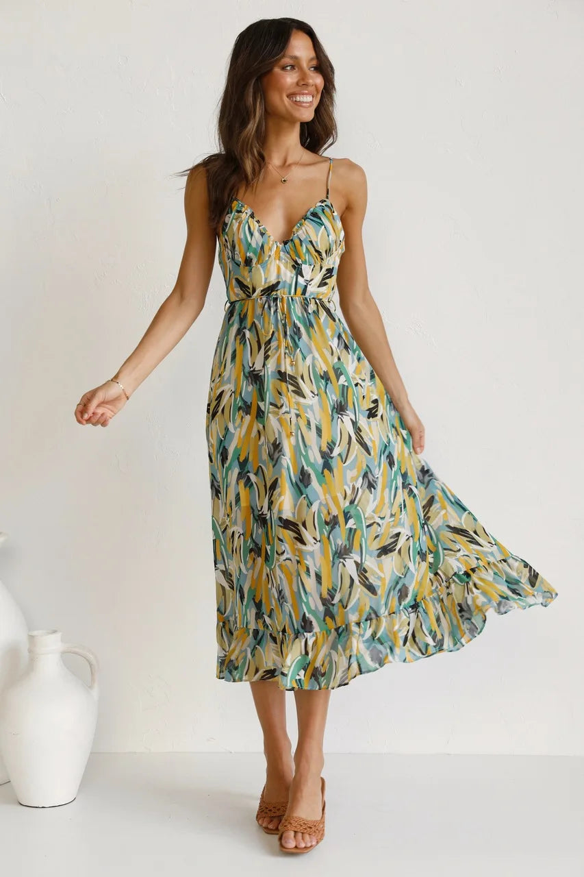 ELOUISE | Vibrant Elegant Summer Dress