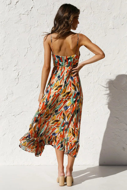 ELOUISE | Vibrant Elegant Summer Dress