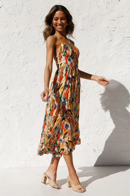 ELOUISE | Vibrant Elegant Summer Dress