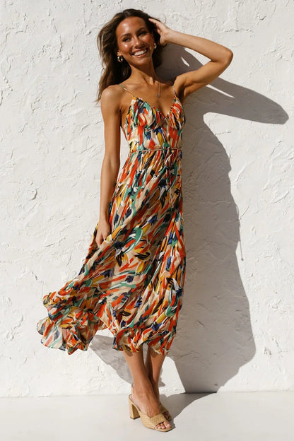 ELOUISE | Vibrant Elegant Summer Dress