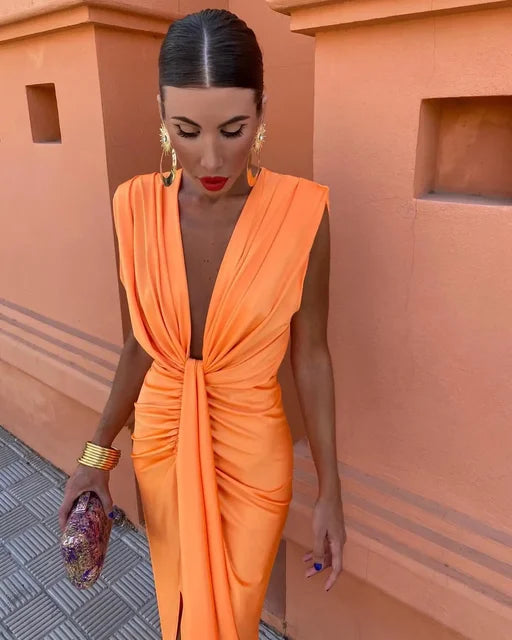 MORIAH | Sophisticated Pleated Dress for Women
