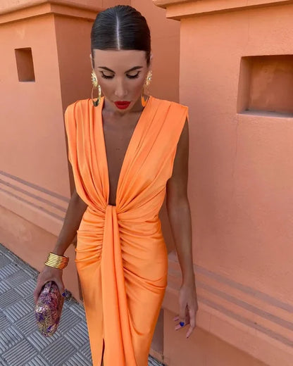 MORIAH | Sophisticated Pleated Dress for Women
