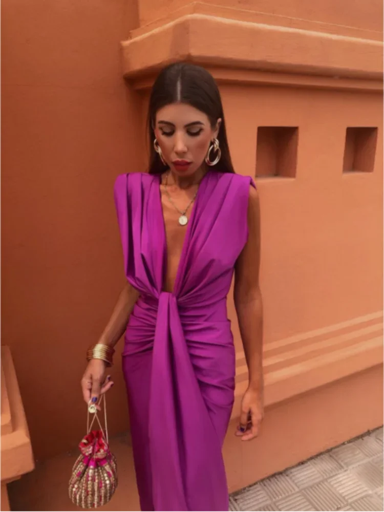 MORIAH | Sophisticated Pleated Dress for Women