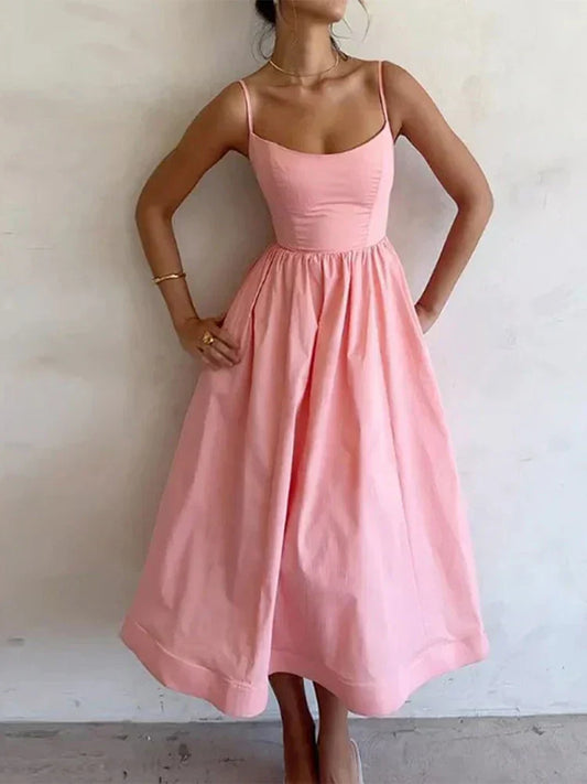 JOAN | Sleek Spaghetti Strap Dress