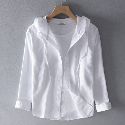 KYARA | Lightweight Hooded Blouse