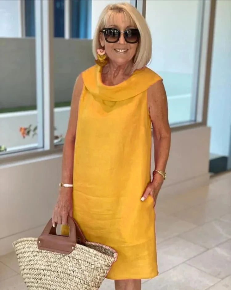 FAYAH | Chic Round Neck Elegant Dress