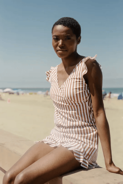 MARGARET | Ruffled Bathing Suit with Built-in Breast Support