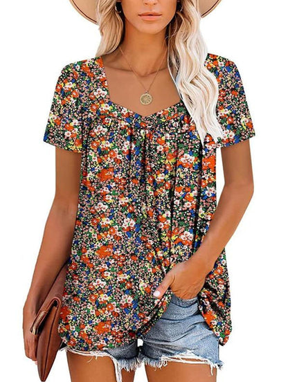 VIRENA | Breezy Floral Summer Top