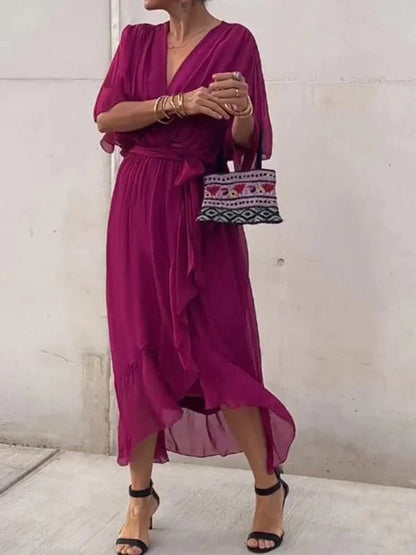DORI | Breezy V-Neck Flowy Dress