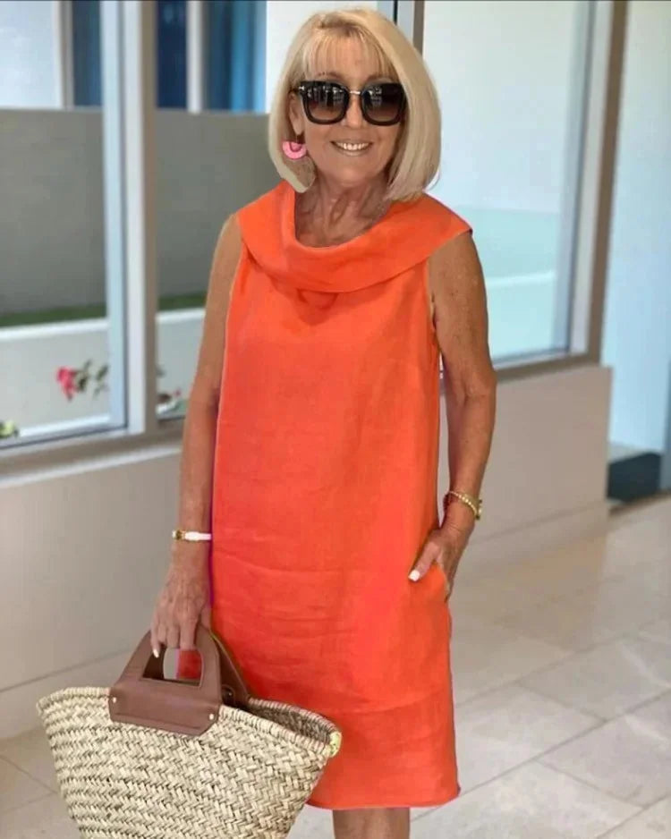 FAYAH | Chic Round Neck Elegant Dress
