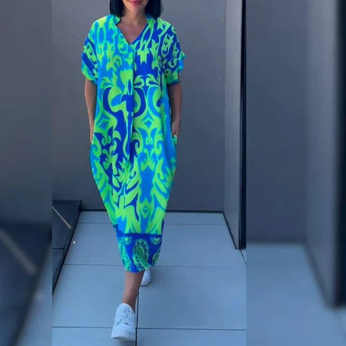 HANNAH | Stylish Printed Elegant Dress