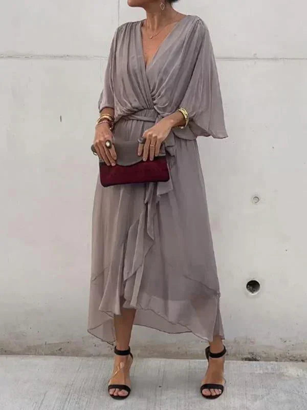 DORI | Breezy V-Neck Flowy Dress