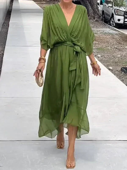 DORI | Breezy V-Neck Flowy Dress