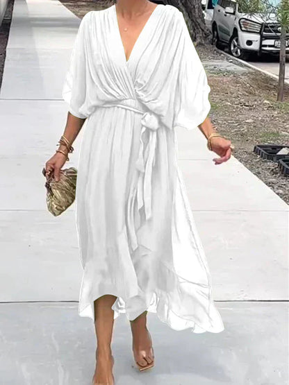 DORI | Breezy V-Neck Flowy Dress