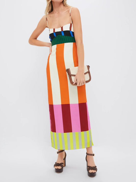 ESTELLE | LONG MULTI-COLOR DRESS